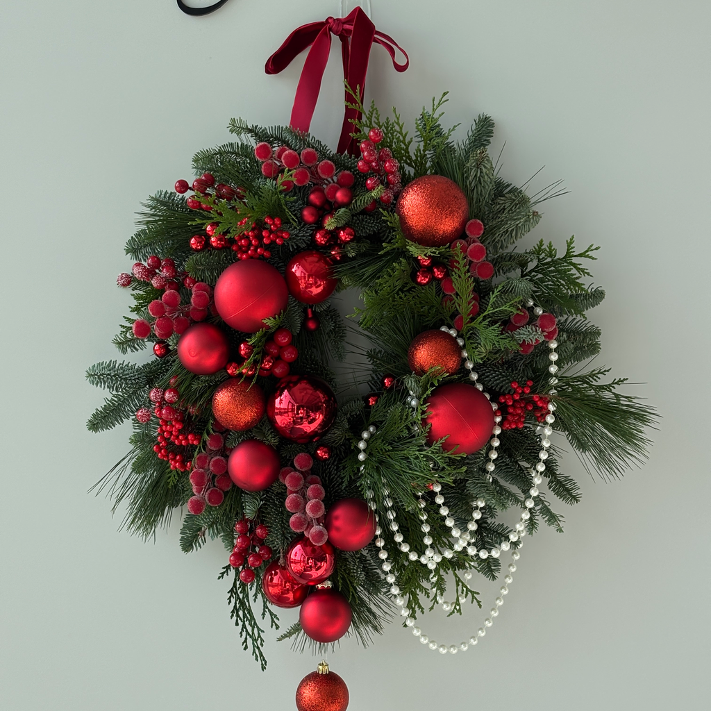 Red Pearl Wreath 