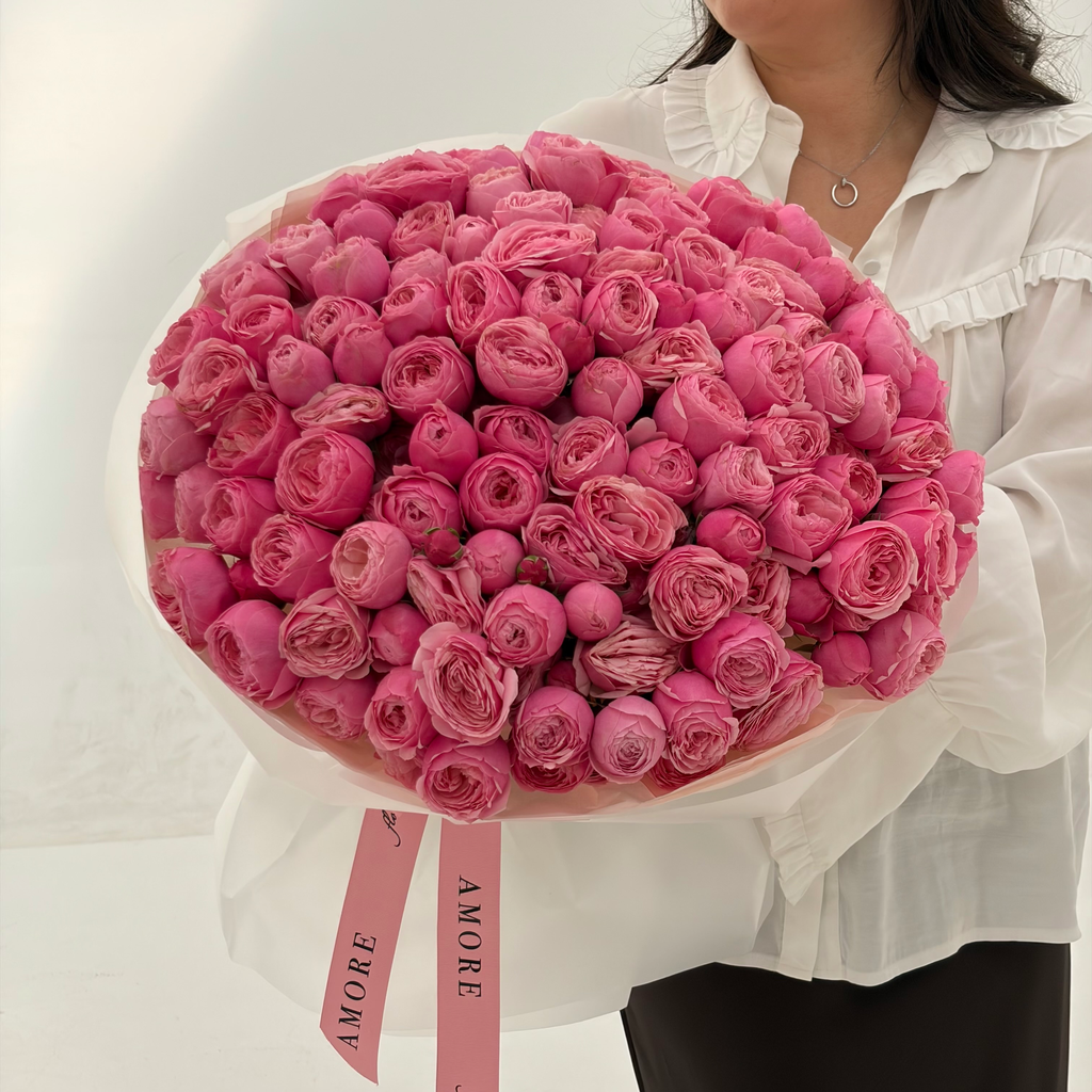 51 Silva Pink Mono Bouquet