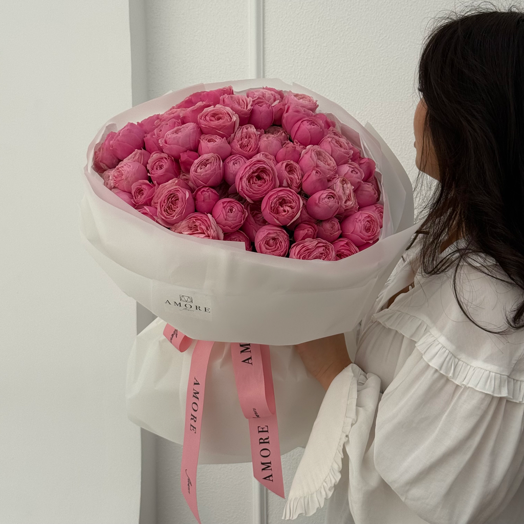 25 Silva Pink Mono Bouquet