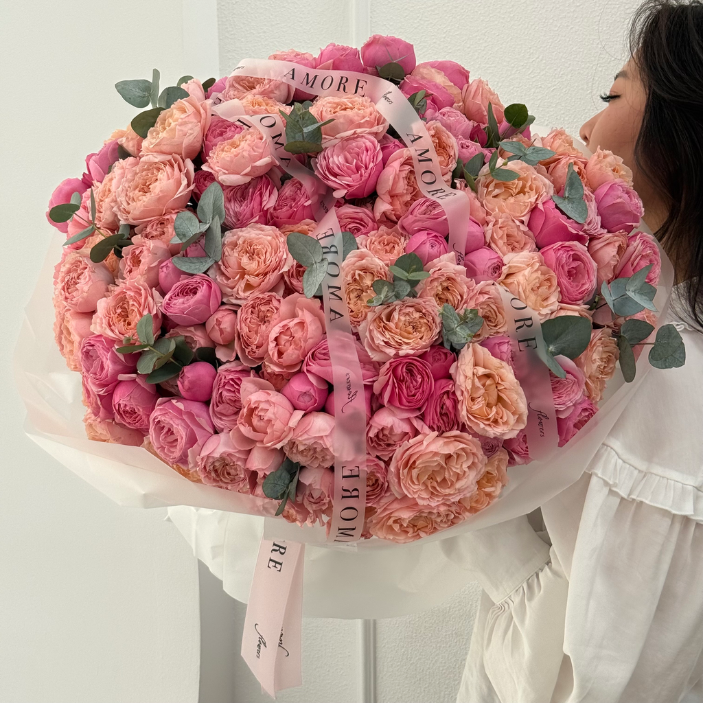 51 Mixed Spray Peony Roses