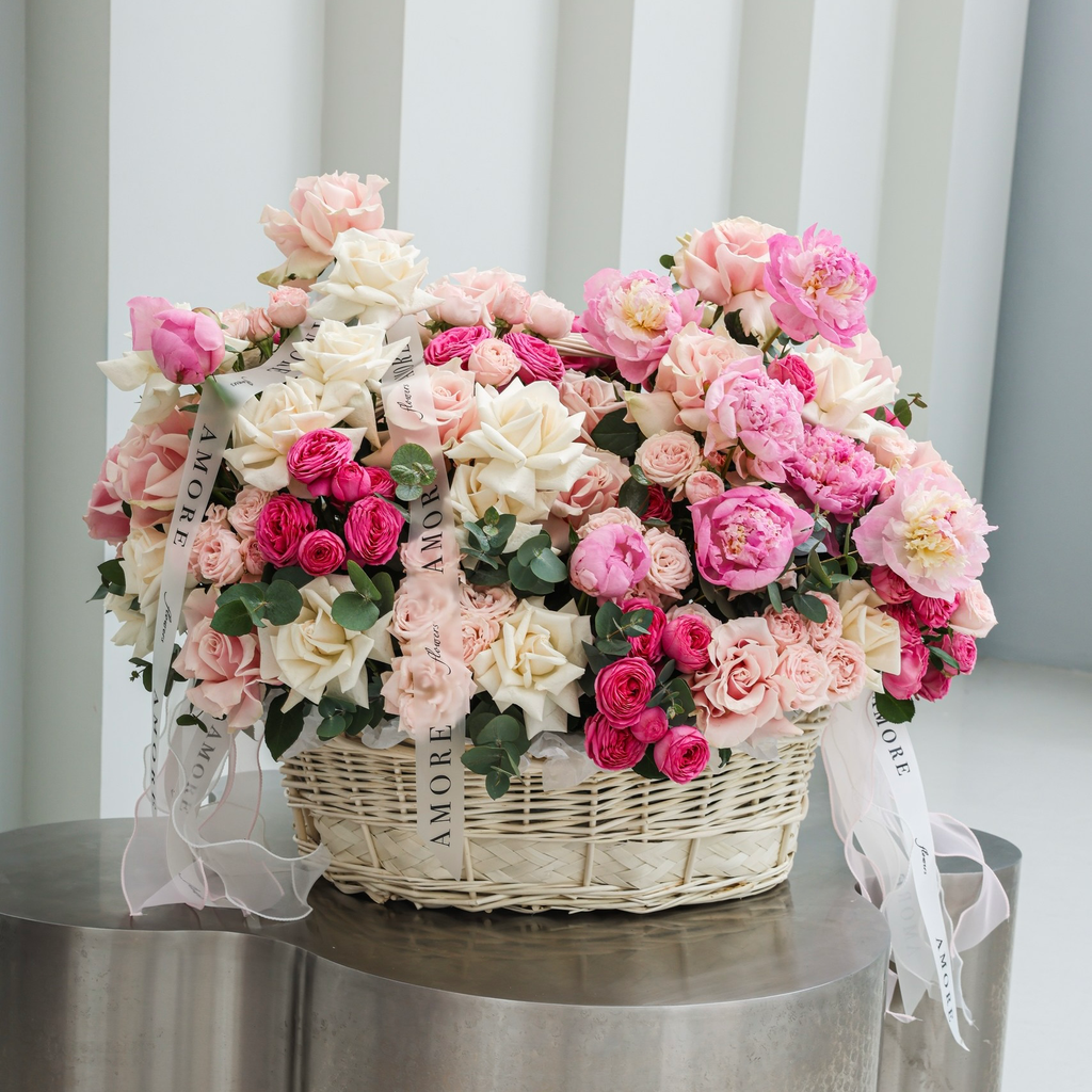 Peony Whisper Basket