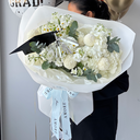 White Graduated Bouquet