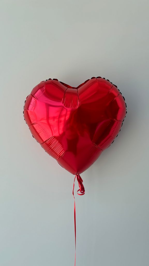 Red Heart Foil Balloon