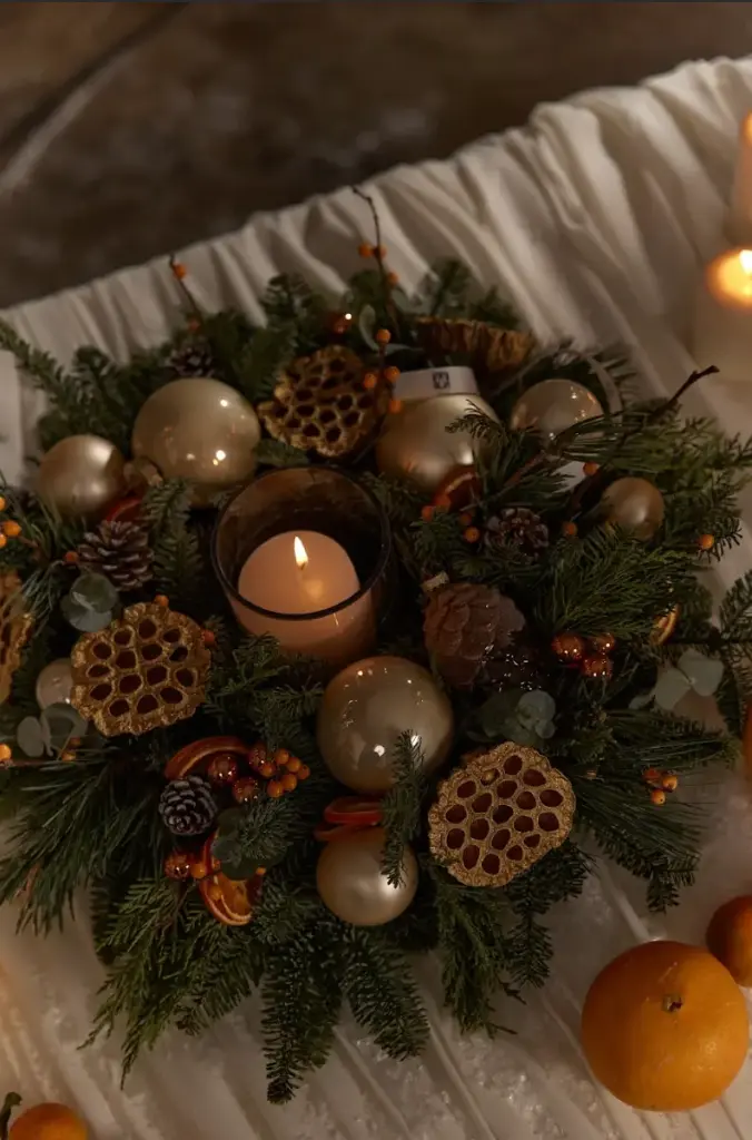 "Frosted Champagne" Table Composition