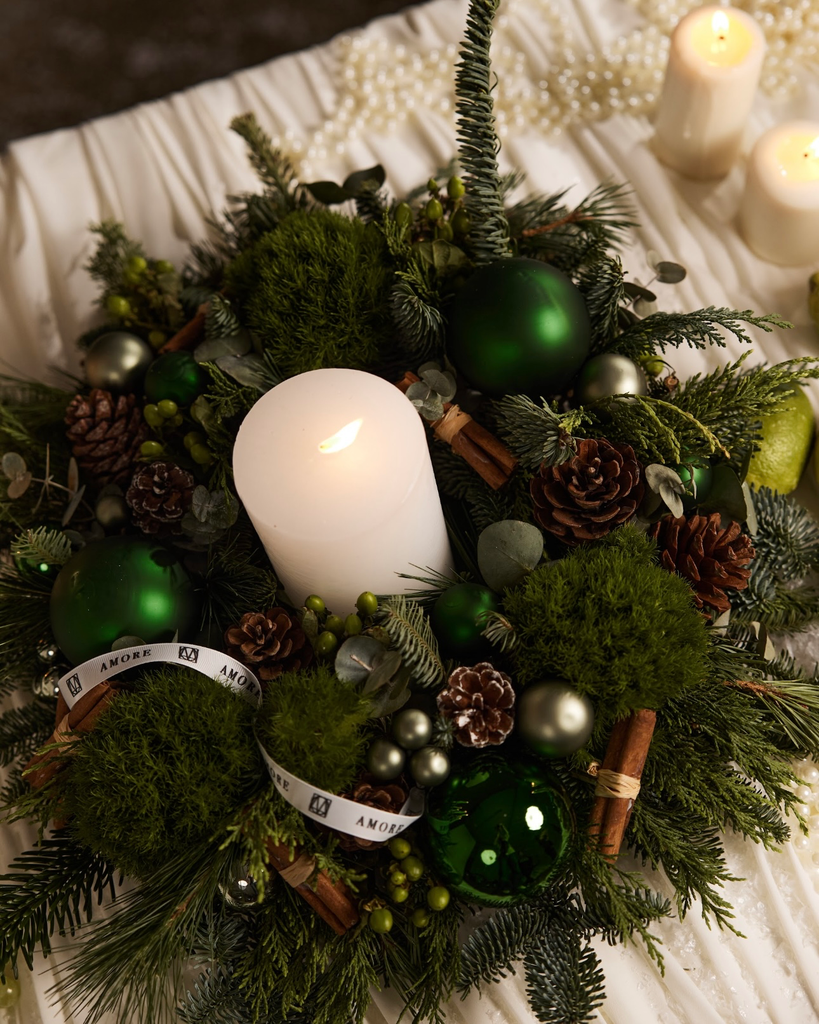 "Forest glow" Table Wreath