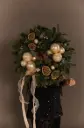 "Frosted Champagne" Wreath (small)