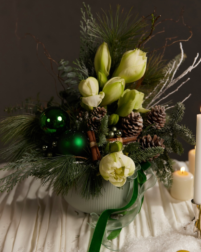 Ivory Opulance Composition in a vase