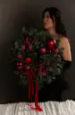"Holiday rouge" Wreath (large)